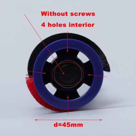 Ersatz-Reinigungsbürste (4 Stifte, d=45mm) für Dyson V6 Total Clean V6 Absolute V7 Staubsauger (ältere Version)