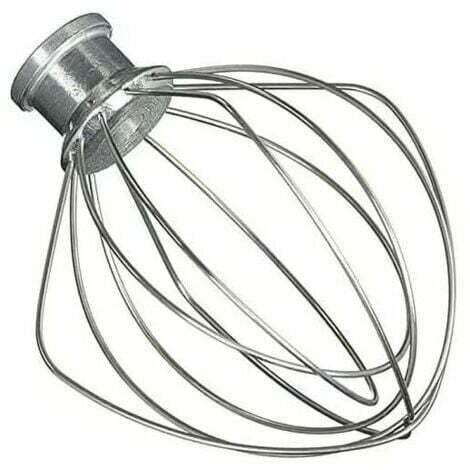 Ersatz-Schneebesenkopf aus Edelstahl. Kompatibel mit KitchenAid K45WW, KSM150, KSM160, K45 und KSM90 Küchenmaschinen. (Schneebesen aus Edelstahl und Aluminium)