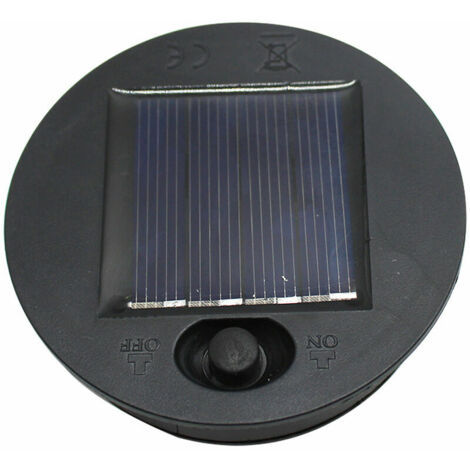 Ersatz-Solar-LED-Laterne oben, Solarpanel-Lampe, Ersatzleuchten, Batteriekasten für Solarlampen-Ersatzbatterie mit Außendurchmesser