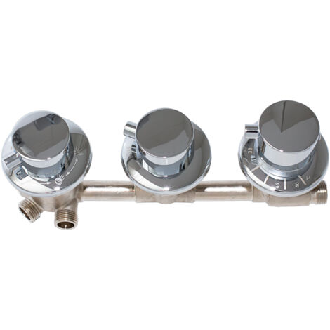 Ersatz Thermostat Armatur 4 fach Umschalter Dusche D46-DF