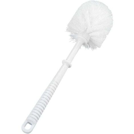 Ersatz-Toilettenbürste für Toilettenbürstenhalter mit weißem Kunststoffgriff, Polypropylen, Ø 8,5 x 34 cm, weiß