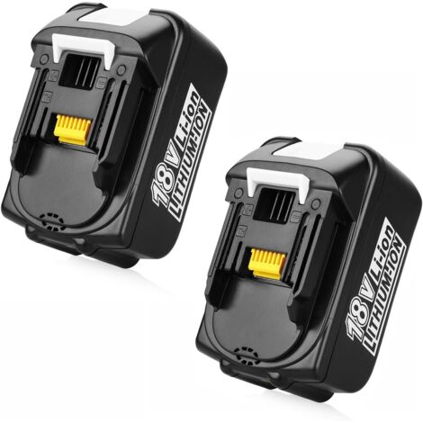 Ersatzakku für Makita 18V Akku mit LED-Anzeige BL1860, BL1850, BL1830, kompatibel mit Original Makita 18V Ladegeräten und Akku-Werkzeugen (1500 mAh,