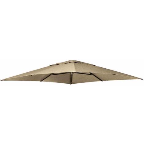 Ersatzbezug taupe zum Easy Sun 320x320cm,100% Polypropylen, Stoff B054