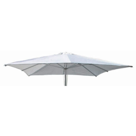 Ersatzblatt in 3x3 m Polyester für Regenschirm für zentrale Palo Cassiopeia - White