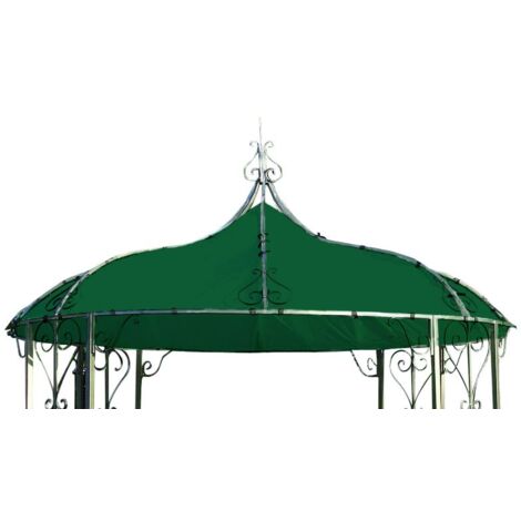 Ersatzdach für Pavillon BURMA, Polyester PVC-beschichtet dunkelgrün