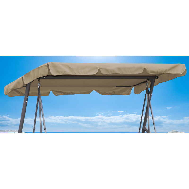 Remplacement Toit Jardin Swing Beige 145x210cm uv 50 3 Places Hollywood Swing Cover