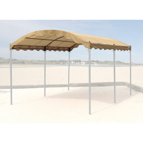 Ersatzdach zu Bogenpergola 3x4m Sand Pavillon Pergola