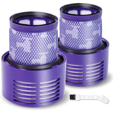 Ersatzfilter für Dyson Cyclone V10 SV12, 2 Filterpacks und 1 Reinigungsbürste, kompatibel mit Dyson Cyclone V10 Animal Absolute Motorhead SV12, ersetzt Teilenummer 969082-01
