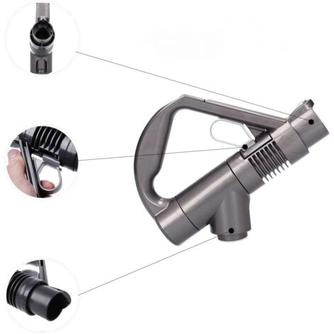 Ersatzgriff für Dyson Staubsauger DC19, DC23, DC26, DC29, DC32, DC36, DC37 (Grau/Titan)