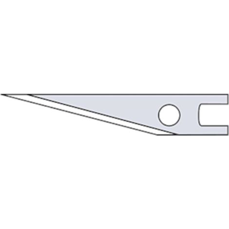 Ersatzklinge für Messergriffe spitz, F3 32,8x5,7x0,5mm