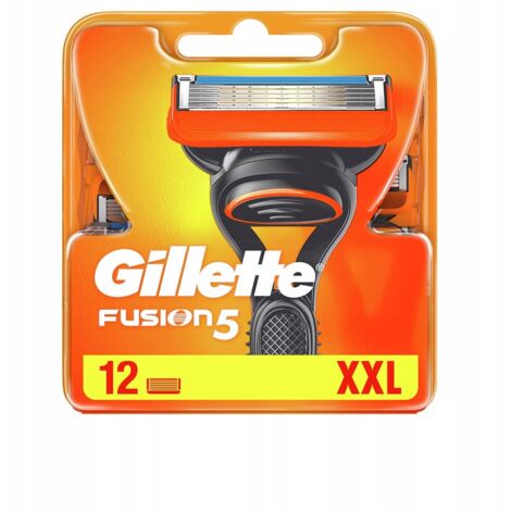 Ersatzklingen für Gillette Fusion5 Rasierer, 12 Stück Original