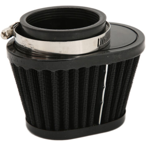 Ersatzluftfilter, 51 mm schwarzer Gummi-Motorradluftfilter, Staubclipfilter mit einzigartigem Formdesign, verbessert den Ansaugluftstrom.