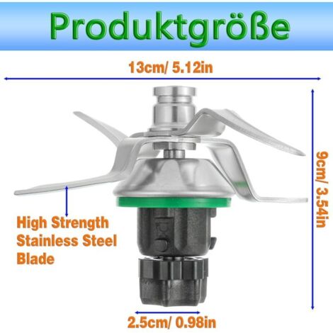 Ersatzmesser aus Edelstahl für Vorwerk Thermomix TM5/TM6 (mit Dichtung) – Ultrascharf und hitzebeständig – Robust und langlebig