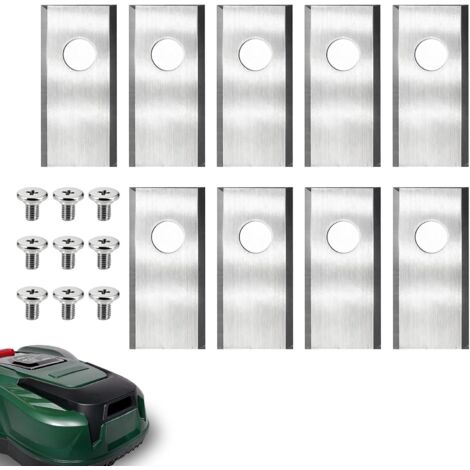 Ersatzmesser für Parkside PMRA – 9-teiliges Set Ersatzmesser für Mähroboter, kompatibel mit Parkside PMRA/PMRDA, Edelstahlmesser mit Schrauben, praktisches Gartenzubehör