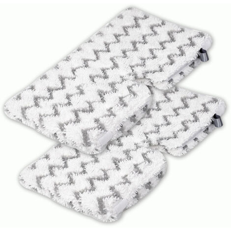 [Ersatzpad-Set für Dampfreiniger] – Mikrofaser – Shark S3500, S3501, P36, P35 – Rechteckig, 33,5 x 18,5 cm, Grau