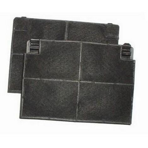 Ersatzteil - 2er Set Kohlefilter ROBLIN 5403001 193x137x20 mm -  - ROBLIN, BEKO, BRANDT, ZANUSSI, ARISTON HOTPOINT, THERMOR, SAUTER, SMEG, DE DIETRICH, ELECTROLUX