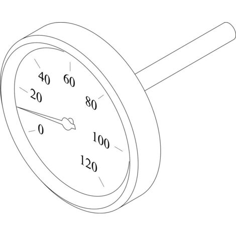 Ersatzteil 8738203232 Thermometer D63mm 0-120grdC von BOSCH - 8738203232