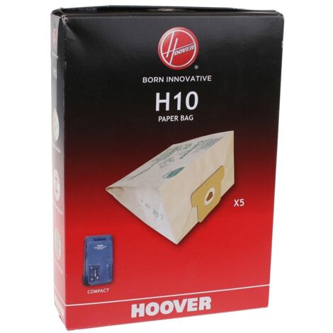 Ersatzteil - Boite de 5 sacs H10 COMPACT -  - HOOVER, MOULINEX, PARIS-RHONE