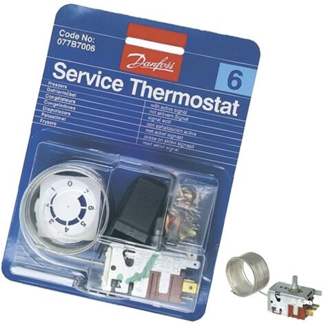 Ersatzteil - Danfoss Thermostat Nr. 6-077B7006 -  - BRANDT, LIEBHERR, THOMSON, OCEAN, SANGIORGIO, VEDETTE, BLOMBERG, BRU, MAGIC LINE