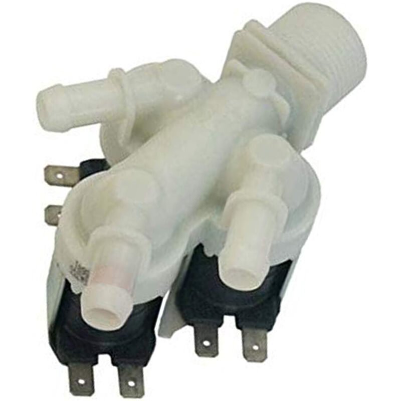 Ersatzteil - 3-Wege-Elektroventil - - BRANDT, VEDETTE, WHIRLPOOL, BLOMBERG, THOMSON, ELEKTRA-BREGENZ, FAGOR, ARISTON HOTPOINT, SAUTER, RADIOLA,