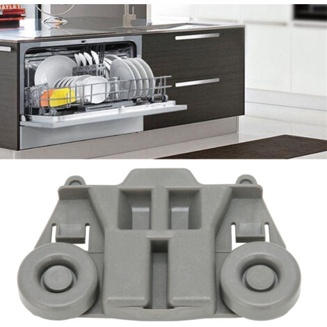 [Ersatzteil für den unteren Geschirrspülerkorb] kompatibel mit WPW10195417 AP6016764 PS11750057 – ABS-Rad 12,9 x 8,3 cm – 1 Stück