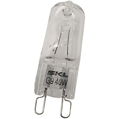 Ersatzteil - Halogen-Glühbirne für Backofen G9 40W - - ESSENTIEL B, SMEG, KITCHENAID, ELECTROLUX, ZANKER, AEG, SIEMENS, ARTHUR MARTIN, LADEN, SAMSUNG, JUNO, IKEA, ARISTON HOTPOINT, IGNIS, WHIRLPOOL,