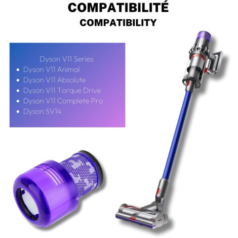Ersatzteil - Hepa-Filter kompatibel mit V11 V12 V15 mit Reinigungsbürste -  - DYSON