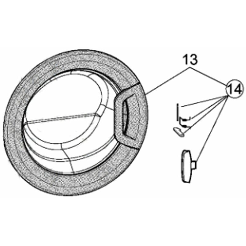 Ersatzteil - Komplettes Bullauge Original - - ARISTON HOTPOINT