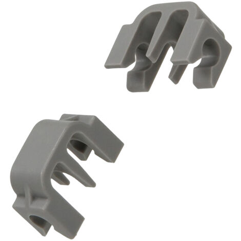 Ersatzteil - Korb-Befestigungsclips (x 2), original -  - SIEMENS, BOSCH, NEFF, GAGGENAU, VIVA, WHIRLPOOL, CONSTRUCTA, ARISTON HOTPOINT, BAUKNECHT, GORENJE, AIRLUX, BALAY, SMEG, JUNKER