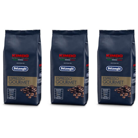 Ersatzteil - Lot de 3 paquets de café en grains KIMBO expresso gourmet 250g -  - DELONGHI, KENWOOD, BRAUN, ARIETE, SIMAC, SUPERCALOR, BIFINETT, SILVERCREST, ENKHO
