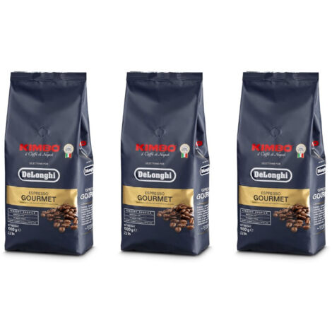 Ersatzteil - Lot de 3 paquets de café en grains KIMBO variété Gourmet 1kg -  - DELONGHI, ARIETE, SILVERCREST