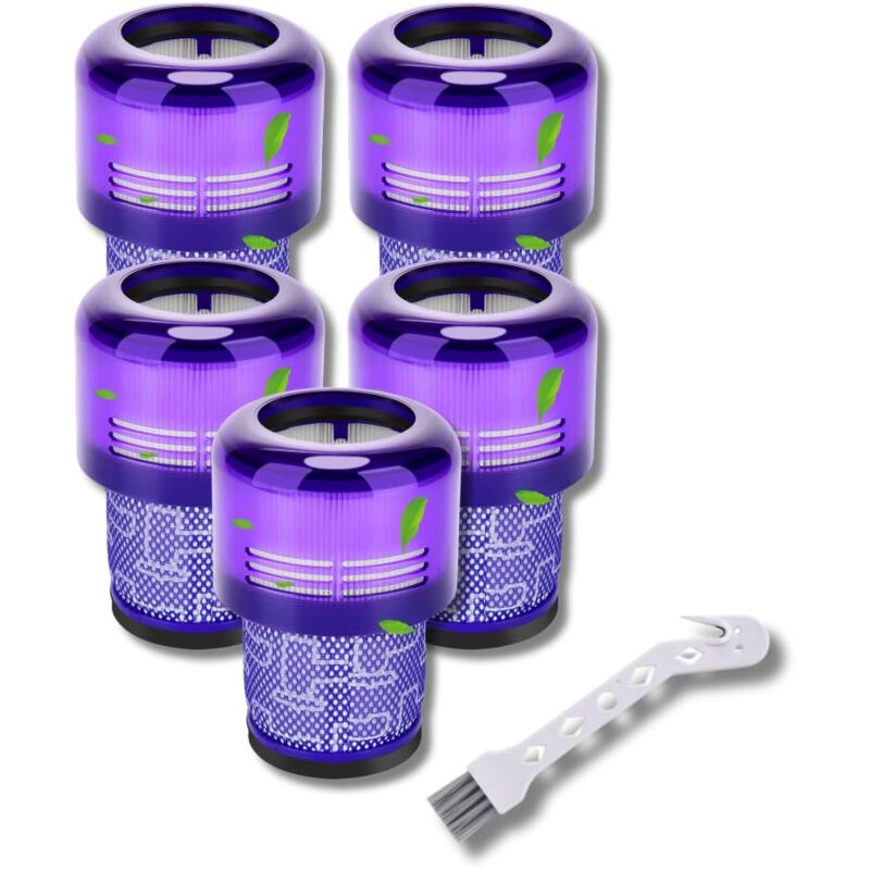 Image of Ersatzteil - Lot de 5 Filtres Hepa compatible V11 V12 V15 avec brosse de nettoyage - Dyson