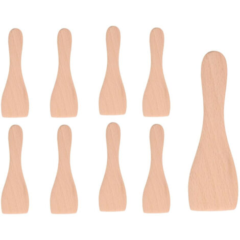 Ersatzteil - Lot de 9 pelles en bois pour Poêlon, spatules raclette -  - TEFAL, MOULINEX