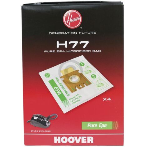 Ersatzteil - Original-Karton mit 4 Mikrofaser-Beuteln H77 -  - HOOVER