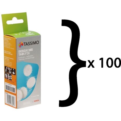 Ersatzteil - Originales Set von 100 TASSIMO Entkalkungstabletten - - BOSCH