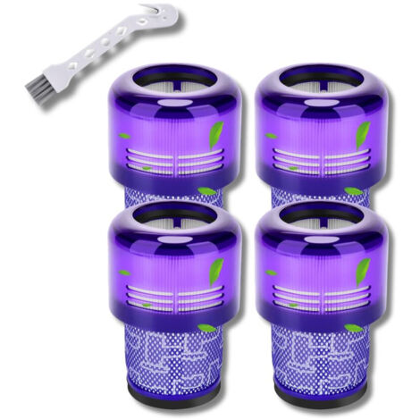 Ersatzteil - Satz mit 4 Hepa-Filtern kompatibel mit V11 V12 V15 mit Reinigungsbürste -  - DYSON