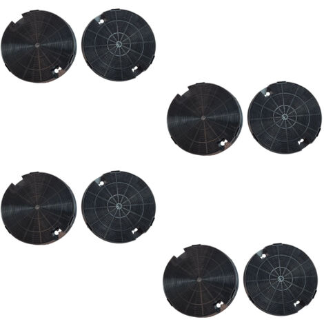 Ersatzteil - Satz von acht Kohlefiltern Typ 29 CHF029 195X33 mm -  - WHIRLPOOL, BRANDT, BAUKNECHT, ARISTON HOTPOINT, INDESIT, IKEA, IGNIS, BOSCH, SAUTER, SCHOLTES, SIEMENS, ROSIERES, AEG, ELECTROLUX, 