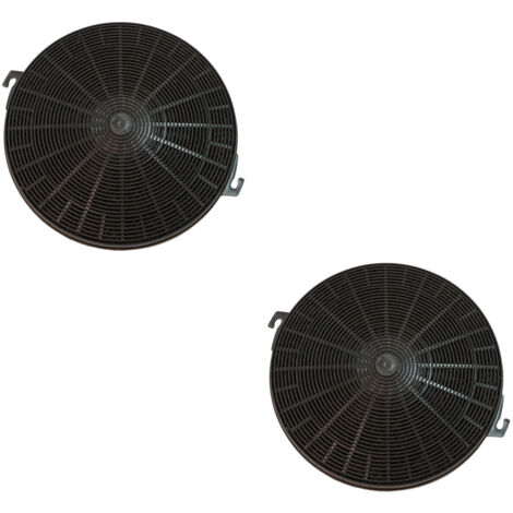 Ersatzteil - Satz von zwei Kohlefiltern Typ 211 CHF211 210X26 mm -  - FAURE, FAGOR, ARTHUR MARTIN ELECTROLUX, CANDY, BRANDT, INDESIT, ROSIERES, FAR, ZANUSSI