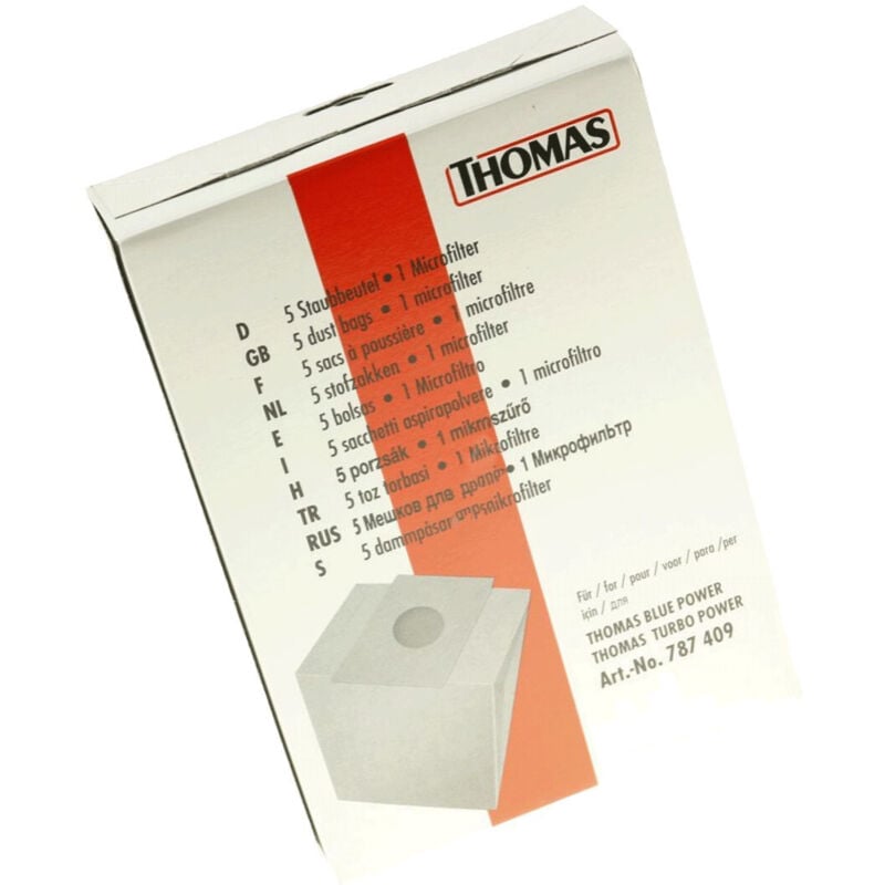 Ersatzteil - Schachtel mit 5 Beuteln + 1 Filter - - THOMAS