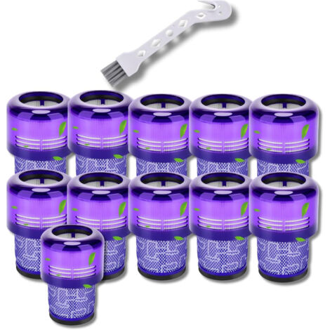 Ersatzteil - Set aus 11 Hepa-Filtern kompatibel mit V11 V12 V15 mit Reinigungsbürste -  - DYSON