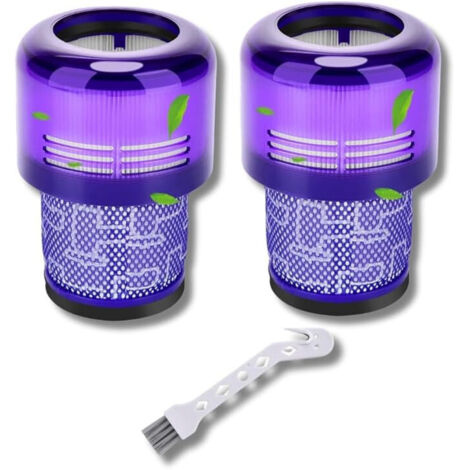 Ersatzteil - Set von 2 Hepa Filtern kompatibel mit V11 V12 V15 mit Reinigungsbürste -  - DYSON