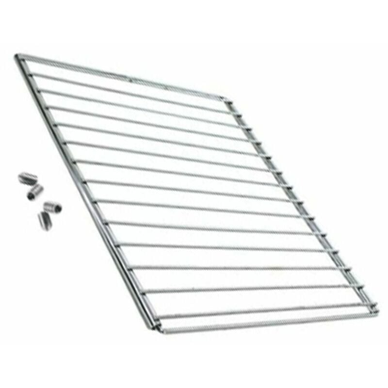 Ersatzteil - Verchromtes Gitter 50X470 mm ausziehbar 350X750 mm mit versenkter Schraube und Montageschlüssel - -