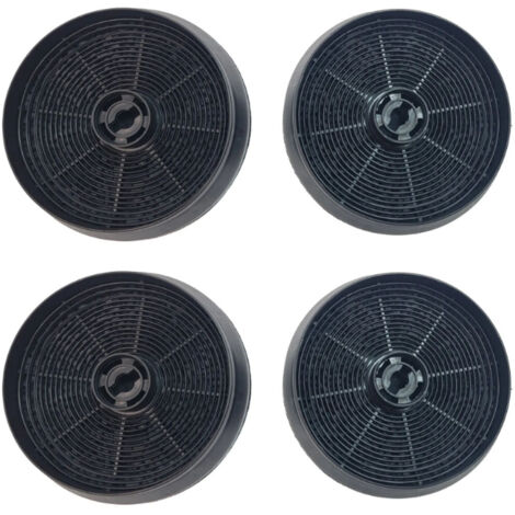 Ersatzteil - Viererpack Kohlefilter ACM14 145x30mm -  - CANDY, ARISTON HOTPOINT, SOGELUX, AIRLUX, ROSIERES, BEKO, GLEMGAS, AYA, INDESIT, PROLINE, LEISURE, SAMSUNG, VALBERG, FAR, FRANCIA, ELCOLUX