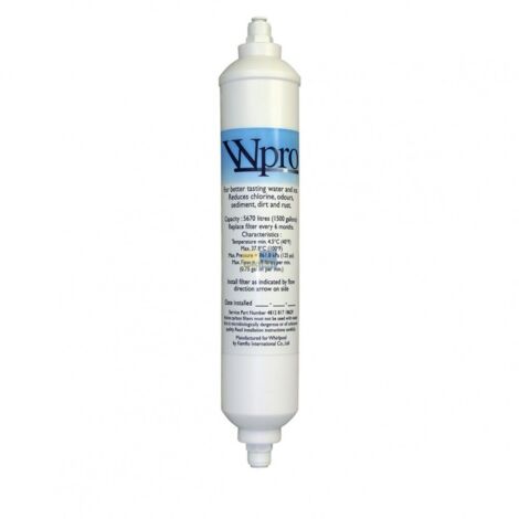 Ersatzteil - Wasserfilter-Kartusche WPRO USC100 - - SAMSUNG, LG, BEKO, AEG, DAEWOO, LIEBHERR, HAIER, BOSCH, SIEMENS, ARISTON HOTPOINT, NEFF, ELECTROLUX, DE DIETRICH, GORENJE, ARTHUR MARTIN ELECTROLUX
