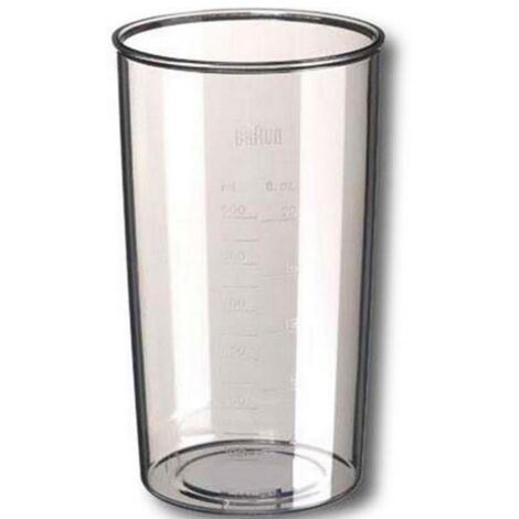 Ersatzteil - Zerkleinerer-Schüssel transparent hoch 500 ml ohne Zubehör (ohne Deckel) -  - BRAUN, KENWOOD