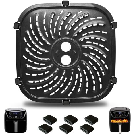 Ersatzteile für die PowerXL Vortex Pro 6 QT Heißluftfritteuse, 22 x 22 cm oval, Zubehör aus lebensmittelechtem Edelstahl mit Stoßdämpfern
