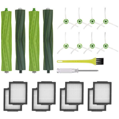 Ersatzteile kompatibel mit iRobot Roomba e, i & j Serie E5, E6, i3, i3+, i4, i4+, i5, i5+, i6, i6+, i7, i7+, i8, i8+, j7, j7+ Plus, Ersatzzubehör für Saugroboter.