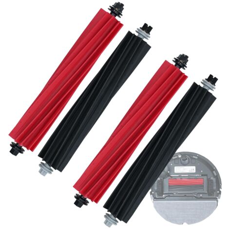 Ersatzteile Zubehör, Trennbare Rubber DuoRoller-Bürste für roborock S8/S8 +/S8 Pro Ultra/Q8 max/Q8 max+/Q5 max Roboter Staubsauger, 2-Satz Gummirollenbürsten