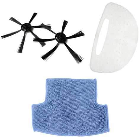 Ersatzverbrauchsmaterialien für die Staubsauger WAP W90, W95, W96 und ROBO: Seitenbürsten, Filter und Reinigungstücher.