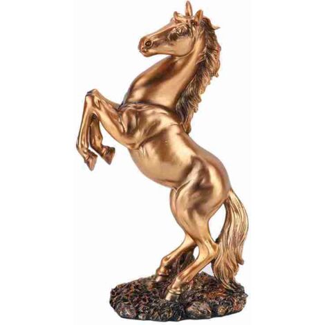 Eruopean Style Horse Sculpture Home Desk Decor Ornament Photograph Props (Copper)